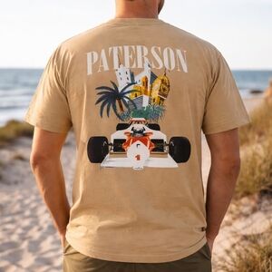 Paterson Made For Play Graphic Pocket T Shirt Men’s Medium Yellow Streetwear Tee